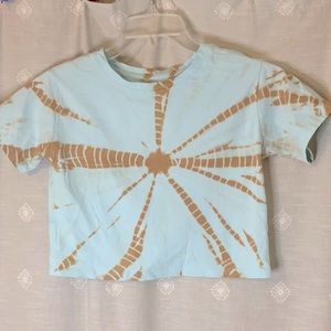 Girls Tie Die Cropped Tshirt